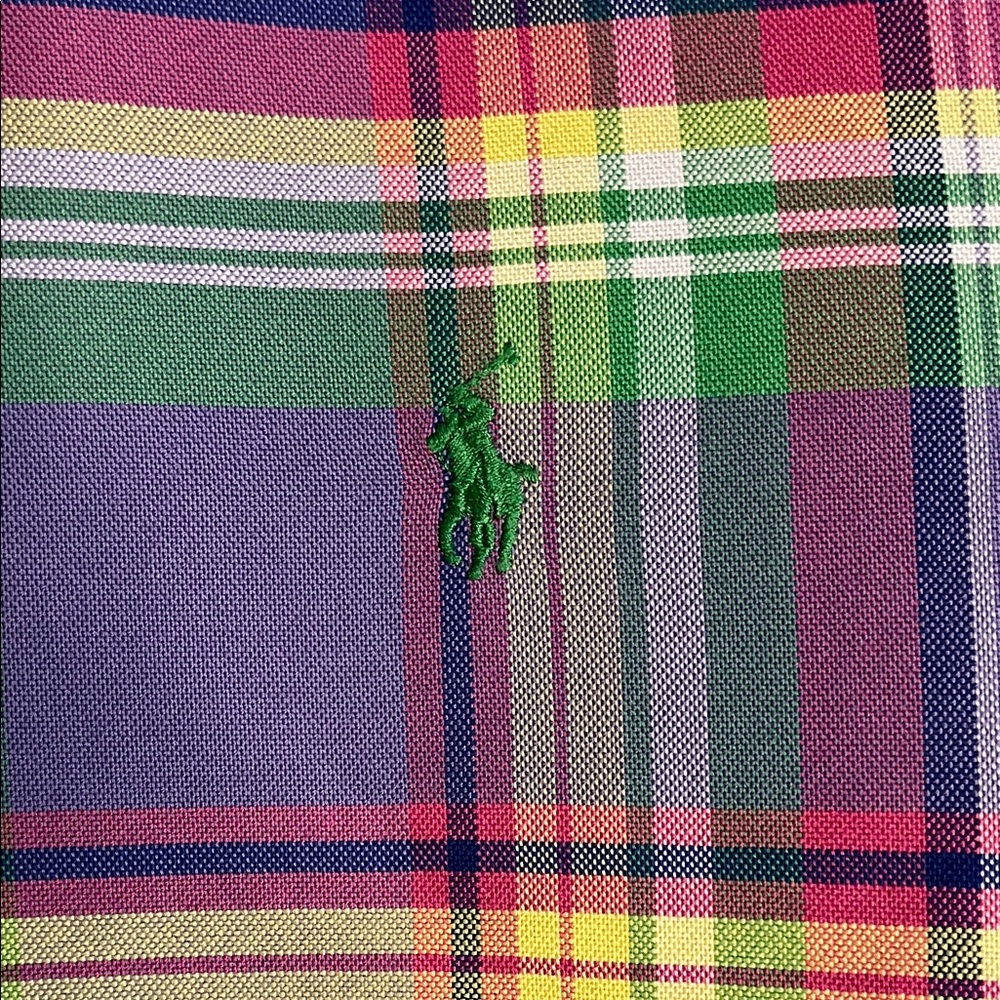Ralph Lauren Purple Plaid Men's Shirt - Picture 3 of 6